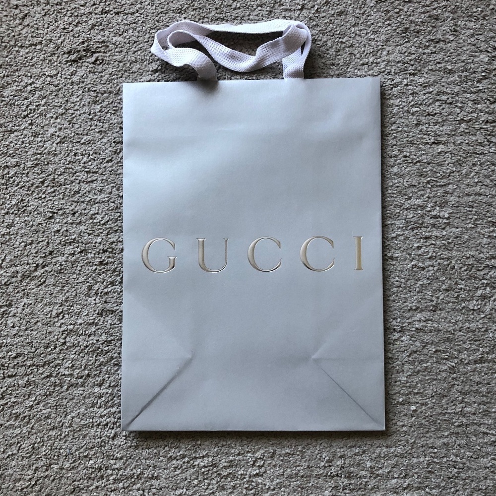 Authentic Gucci Paper Shopping Bag.